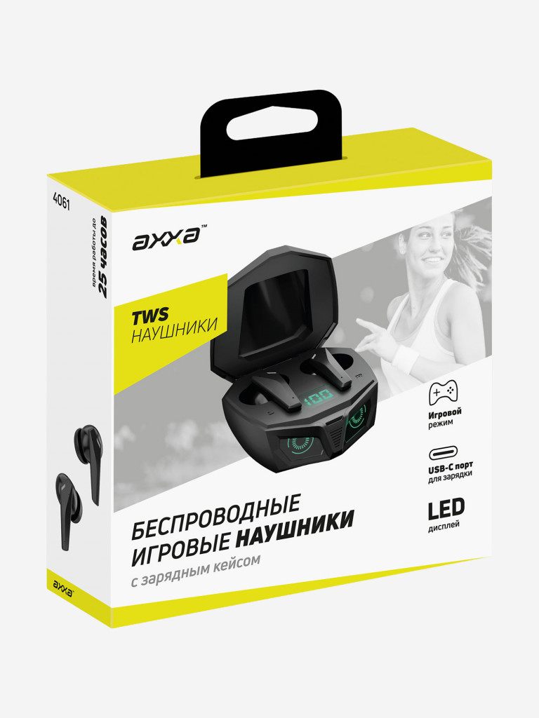 Беспроводные наушники с микрофонома AB-08, BT 5.4, Gaming, LED, 400 мАч