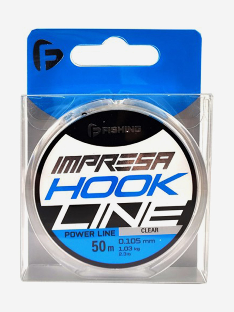 Леска F-FISHING Impresa Hook Line Clear 50м 0,105мм 1,03кг/2,3lb