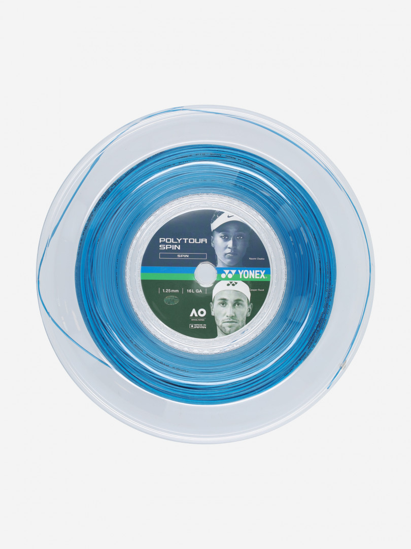 

Струна для большого тенниса Yonex Polytour Spin, Синий