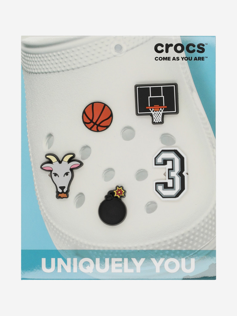 Украшение для обуви Crocs Basketball Star 5 Pack