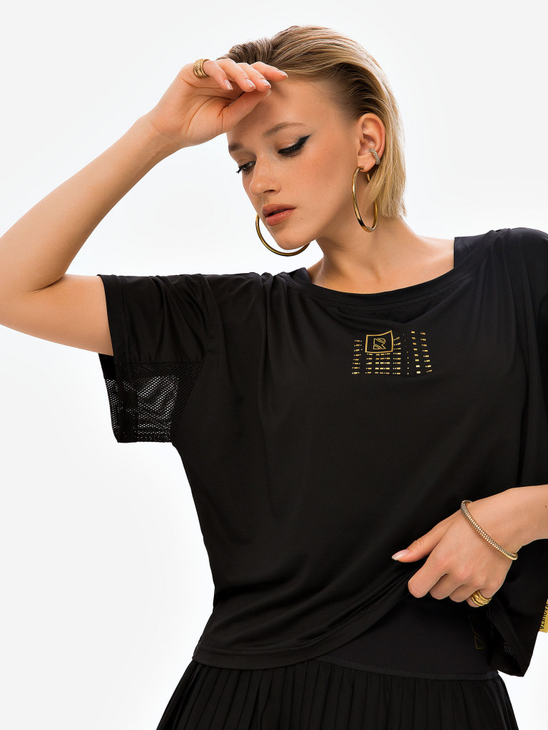 Футболка женская RAQUETA SPORT Breath Painted Black