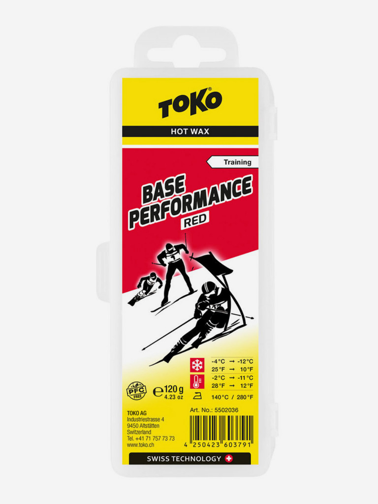 Мазь скольжения TOKO Base Performance red 120 г, -2C/-11C