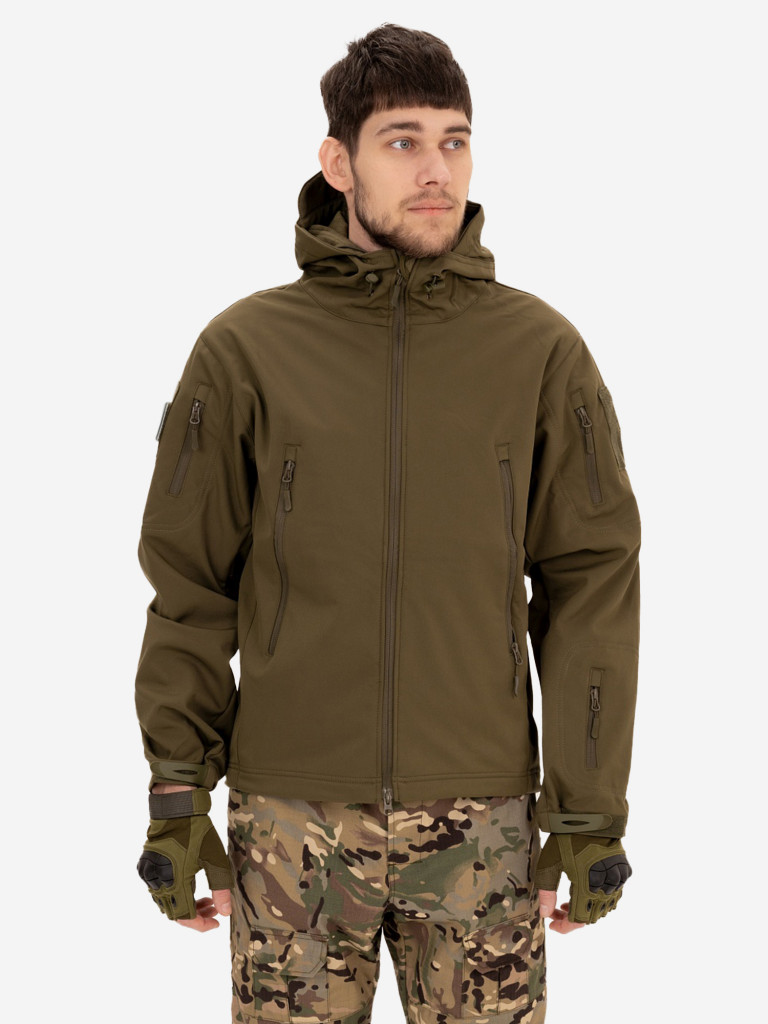 Куртка Remington Shark skin soft shell jacket Army Green Зеленый цвет —  купить за 5190 руб. со скидкой 29 %, отзывы в интернет-магазине Спортмастер