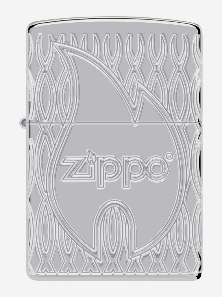 Зажигалка бензиновая ZIPPO 48838 Armor Logo Flame