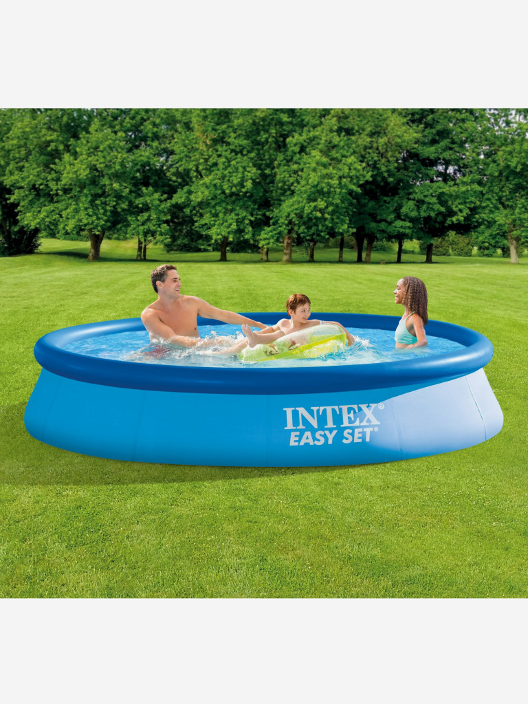 Бассейн надувной Intex Easy Set, 366х76 см, фильтр-насос 2006 л/ч, голубой