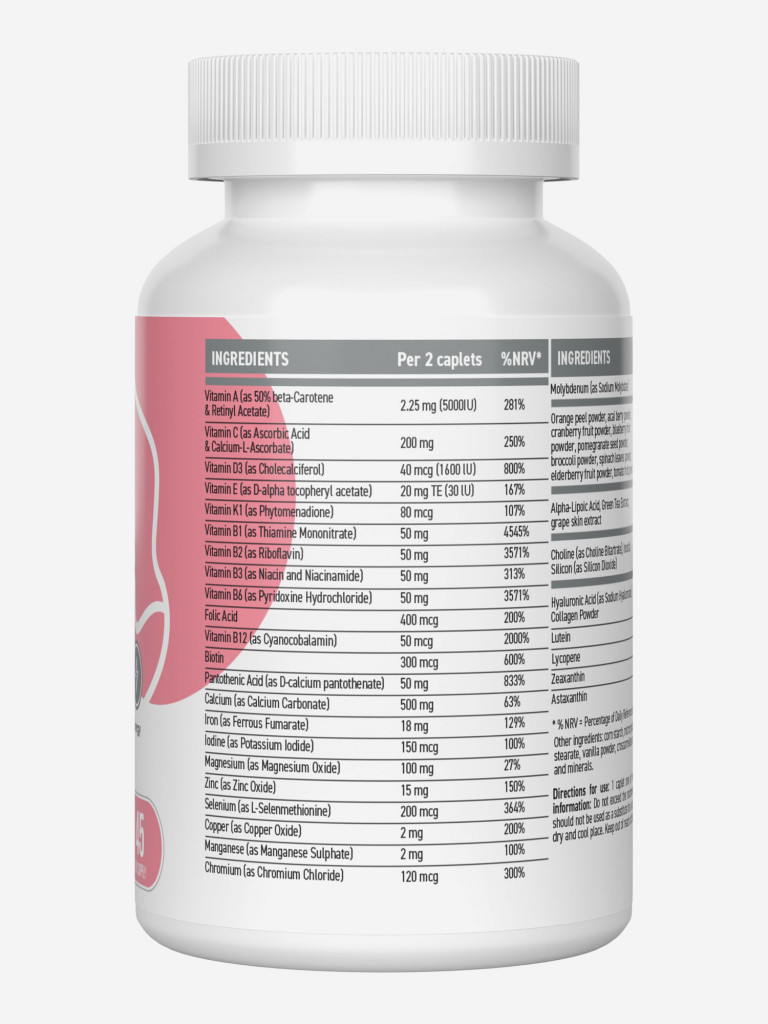 Женский спортивный витаминно-минеральный комплекс Ultrasupps, 90 шт