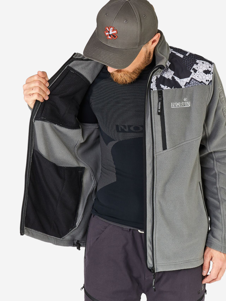 Толстовка флисовая Norfin GLACIER для рыбалки и охоты