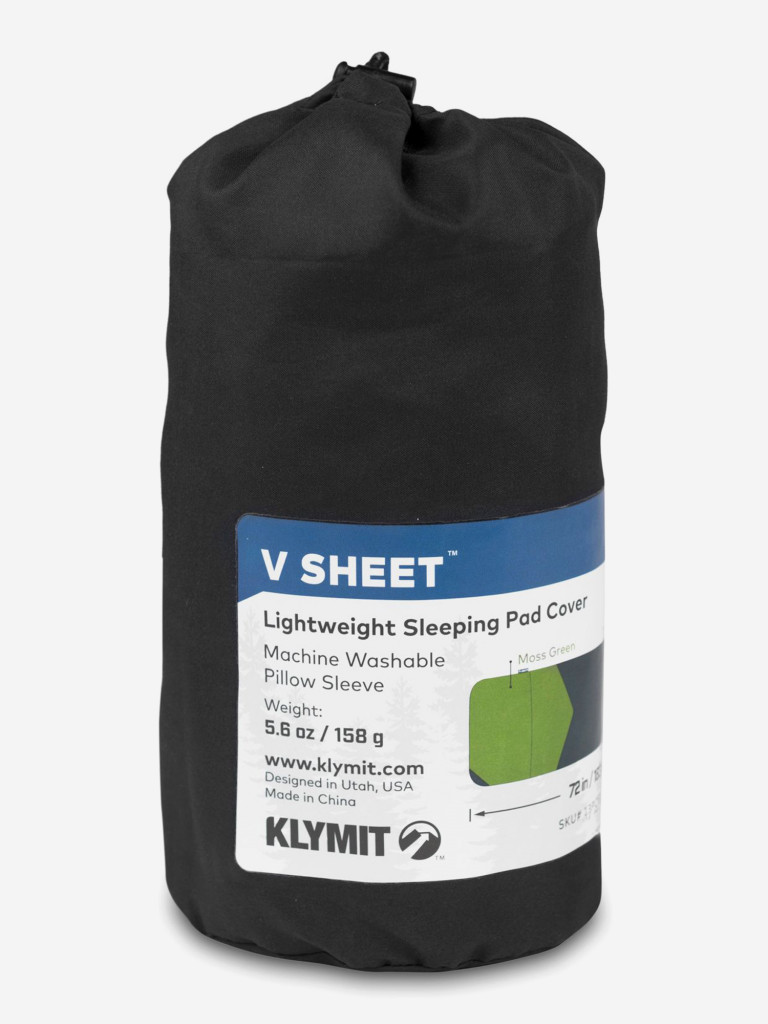 Чехол для надувного коврика KLYMIT V Sheet (13PCGRSVC) серо-зеленый