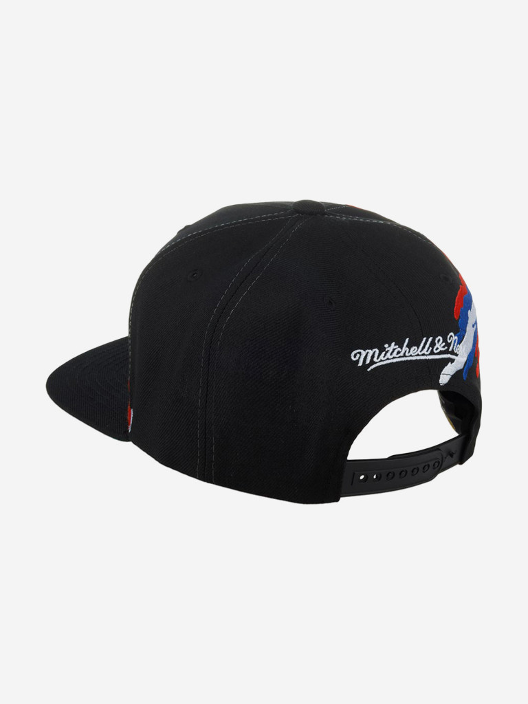 Бейсболка с прямым козырьком MITCHELL NESS 6HSSSH22087-WCABLCK Washington Capitals NHL (черный)