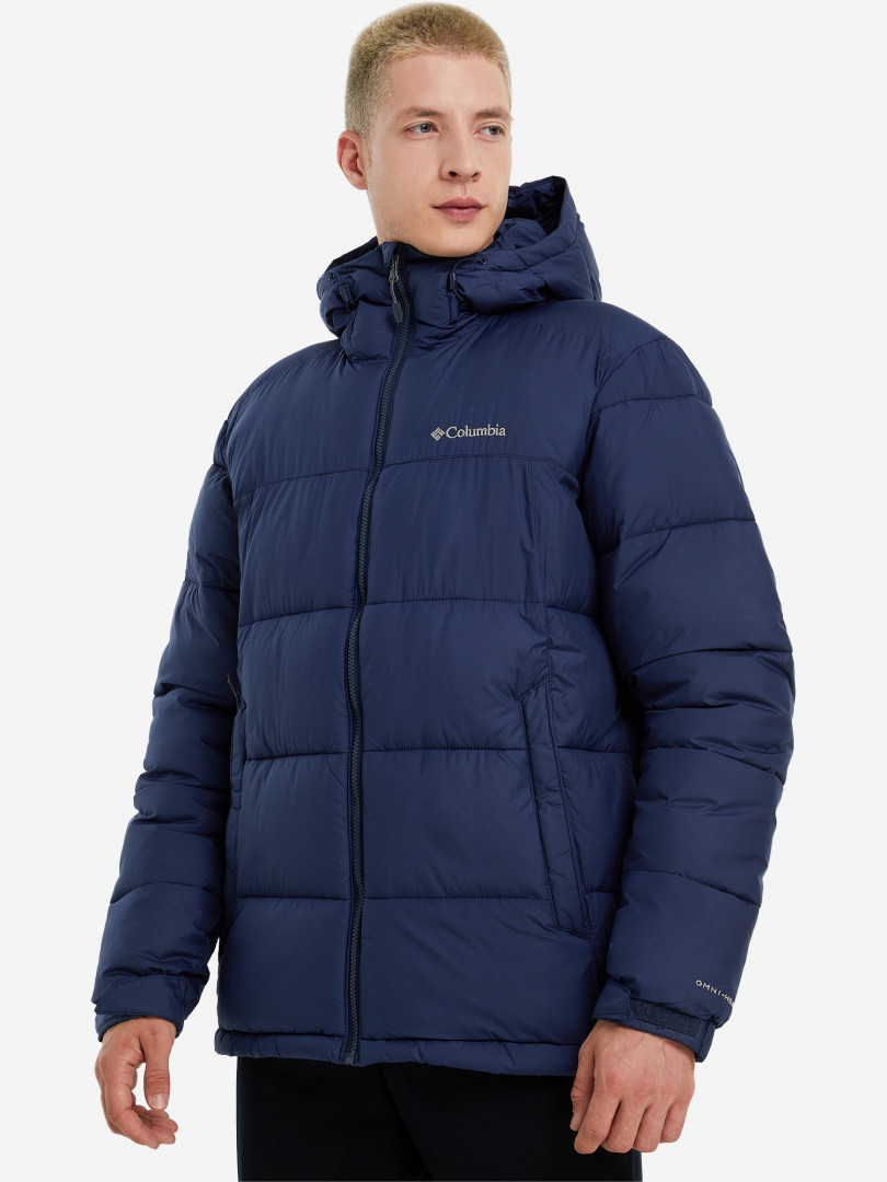 фото Куртка утепленная мужская columbia pike lake hooded jacket, синий