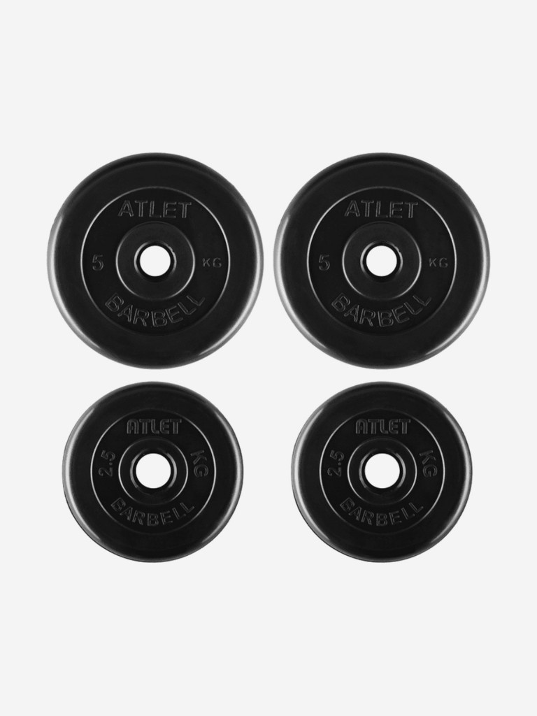 Гантели разборные BARBELL ATLET 1 по 16.5 кг Черный