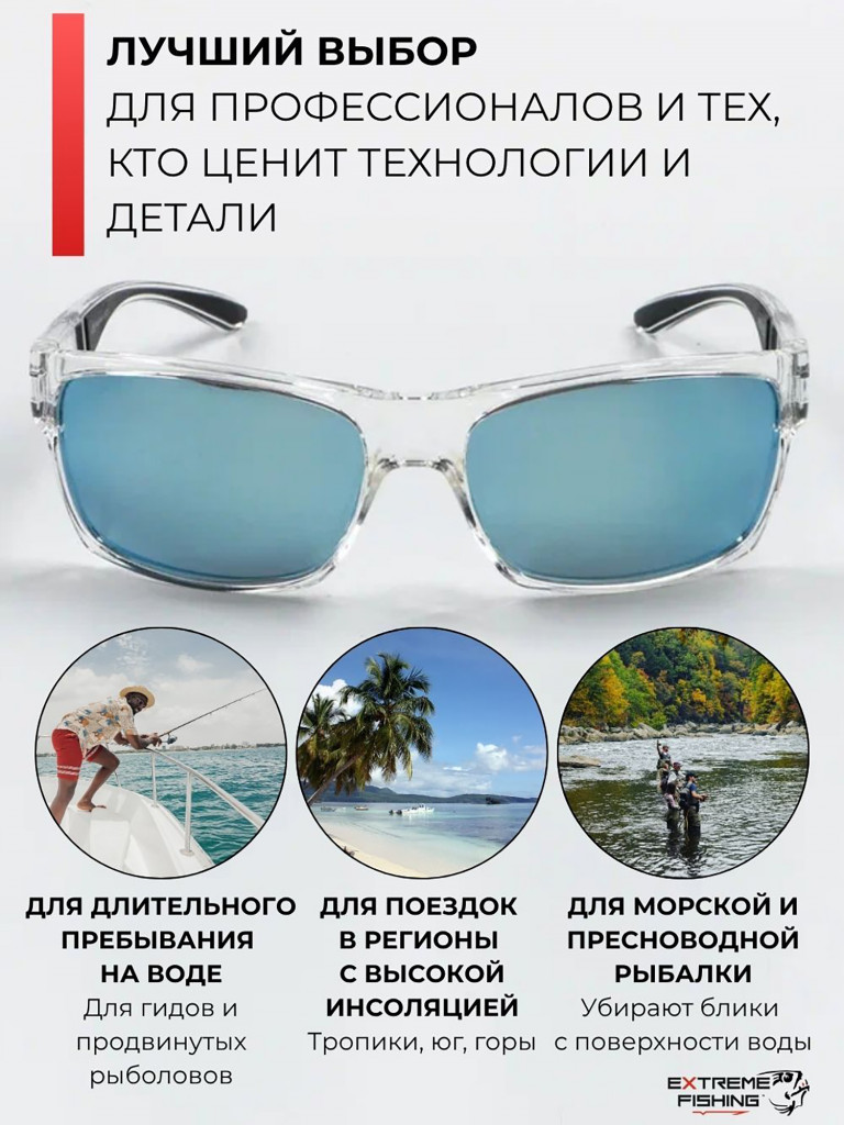 Очки поляризационные солнцезащитные Extreme Fishing Addiction ADD-322