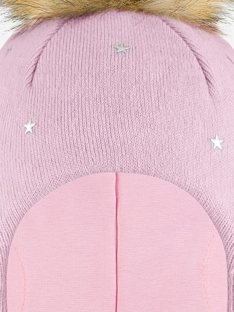 Шапка-шлем для девочки GUSTI GW25AC1230G-PINK