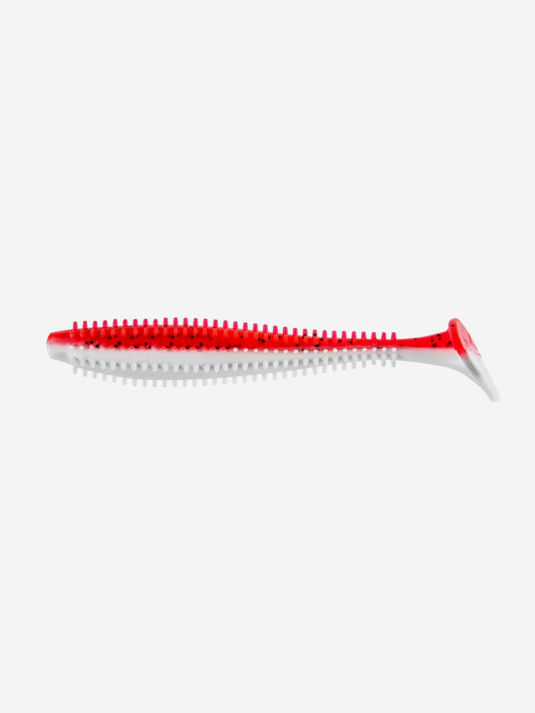 Мягкая приманка Helios Shaggy, 3,35'' / 8,5 см, Red & White, 100 шт (HS-16-003-N)