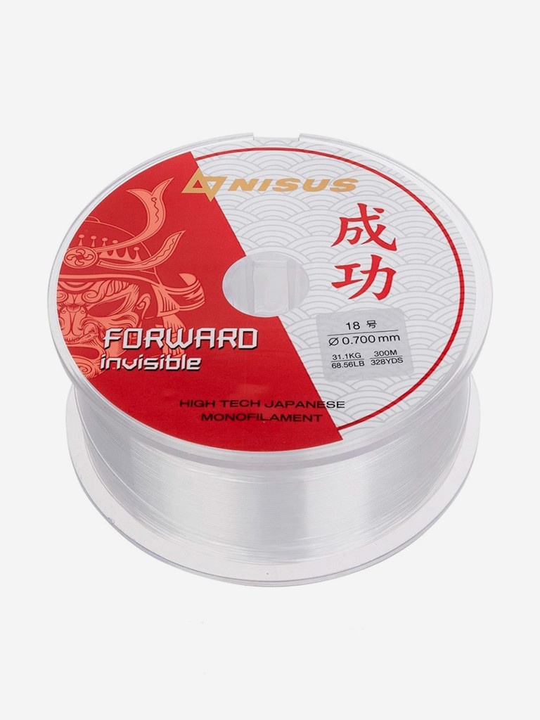 Леска для рыбалки Nisus FORWARD Invisible Nylon 0,70мм, 300м, 31,10кг, прозрачный