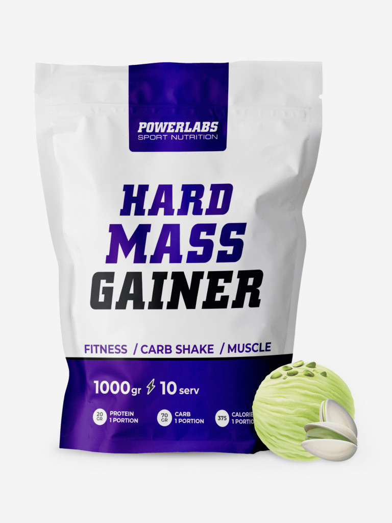Гейнер, Powerlabs, 1000 г, фисташка