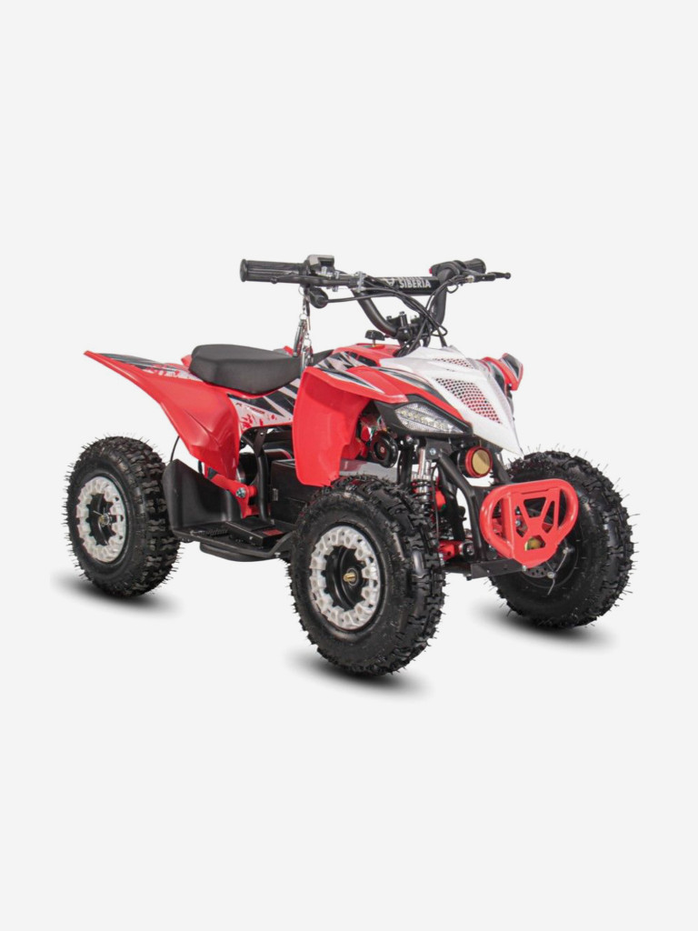 Детский электроквадроцикл White Siberia Sneg Leto R 1000W 36V 12Ah красный