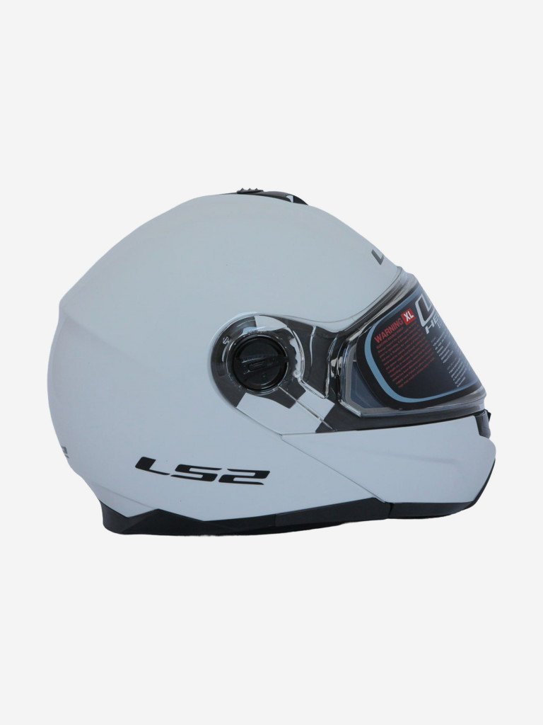 Мотошлем FF325 STROBE ELECTRIC SNOW Solid снегоходный LS2 (белый глянцевый)
