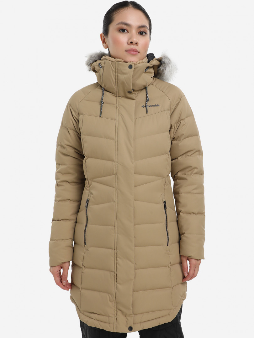 Пуховик женский Columbia Belle Isle Mid Down Jacket, Коричневый