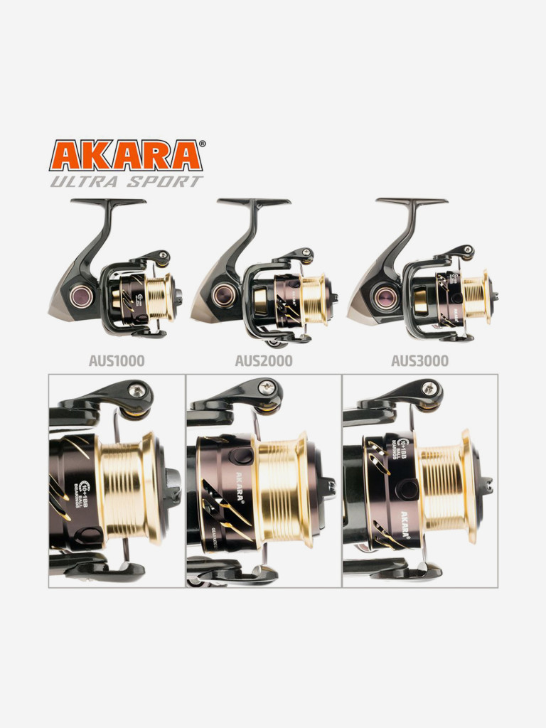 Катушка безынерционная Akara Ultra Sport 3000 10+1 bb