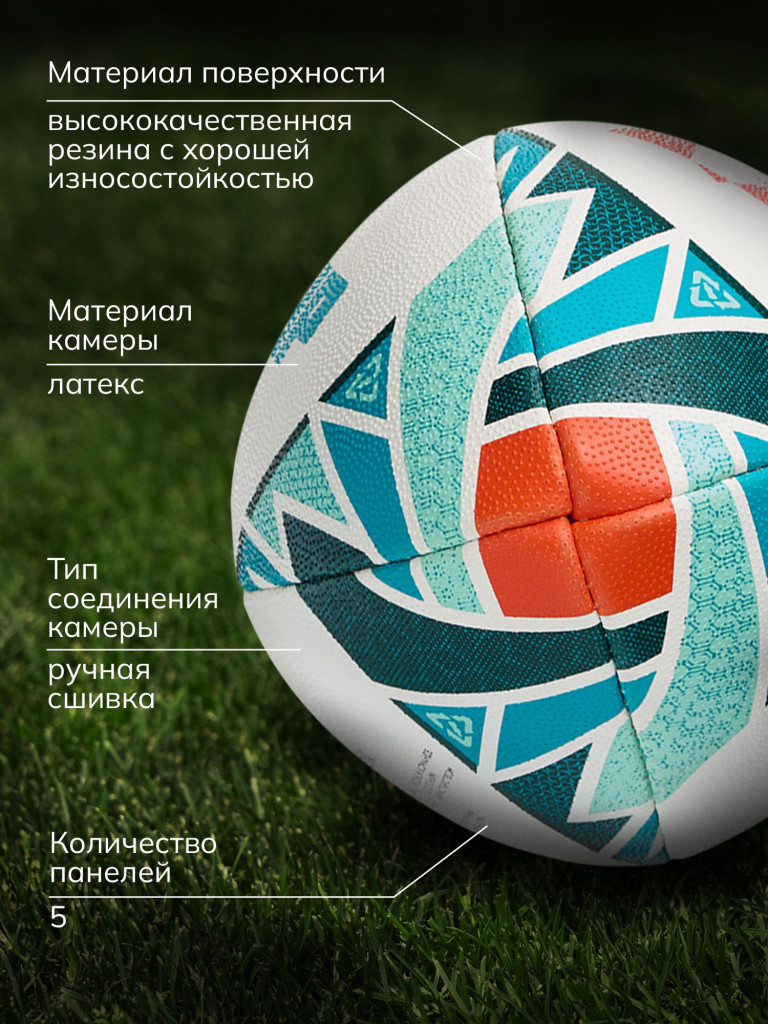Мяч для регби TITAN ECOBALL Jogel, размер 4