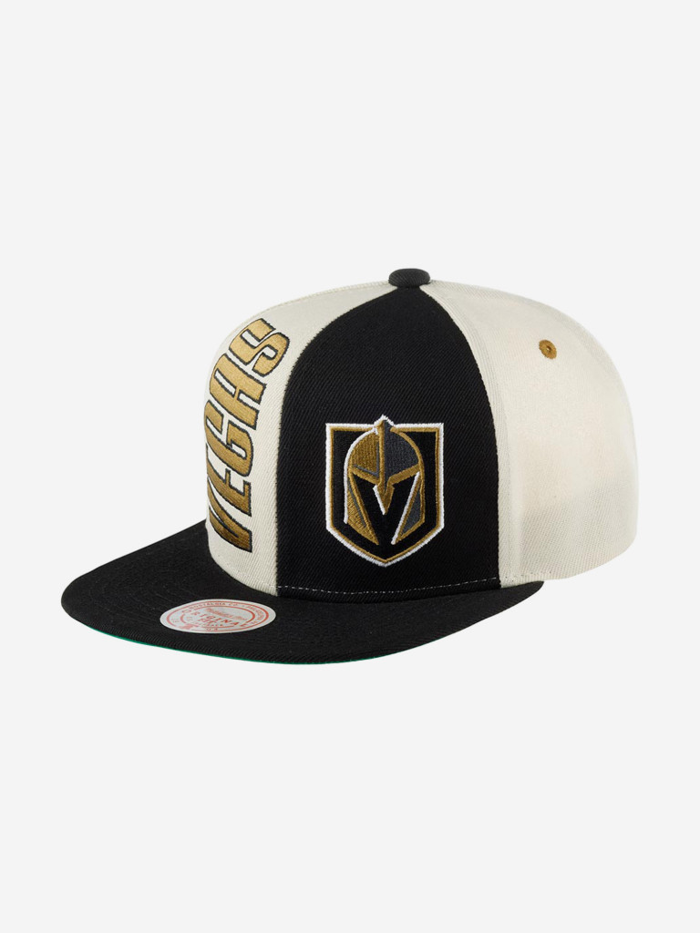 Бейсболка с прямым козырьком MITCHELL NESS HHSS5371-VGKYYPPPOFWH Vegas Golden Knights NHL (черный)