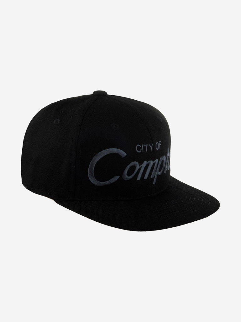 Бейсболка с прямым козырьком HOOD 100-MWL001-CA012-BKA Compton II, CA (черный)
