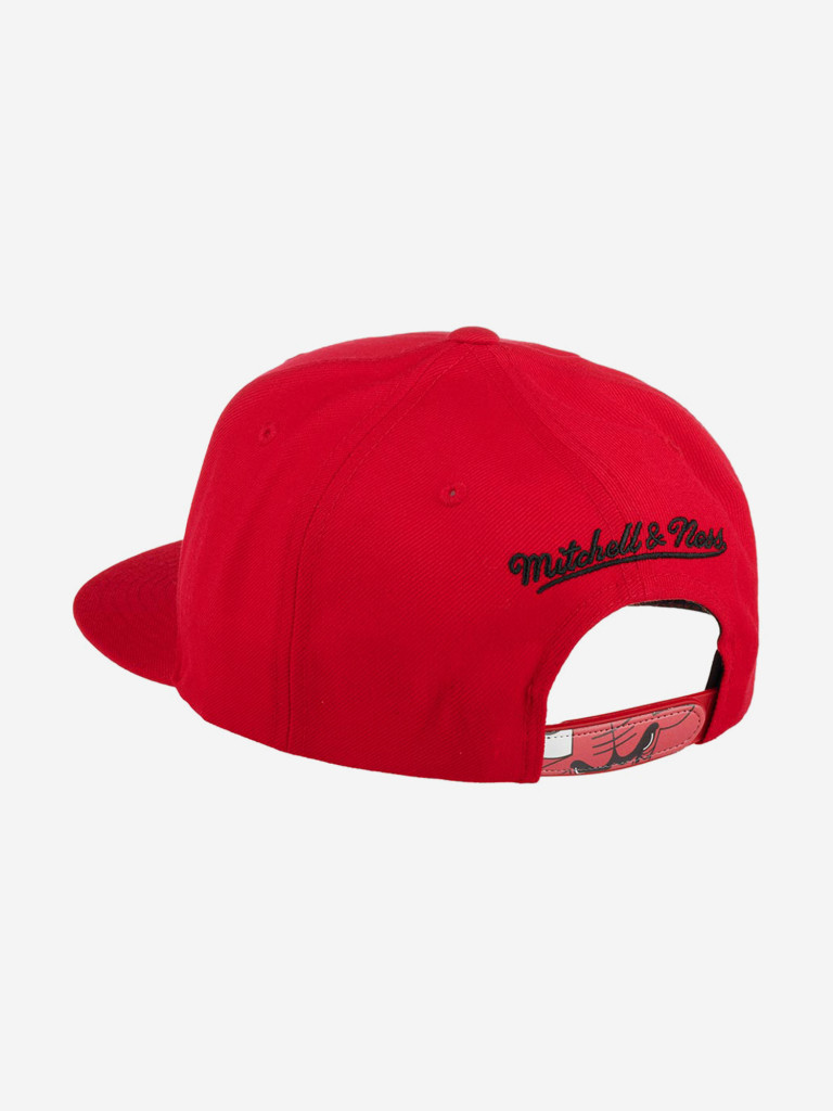 Бейсболка с прямым козырьком MITCHELL NESS 6HSSMM19490-CBURED1 Chicago Bulls NBA (красный)