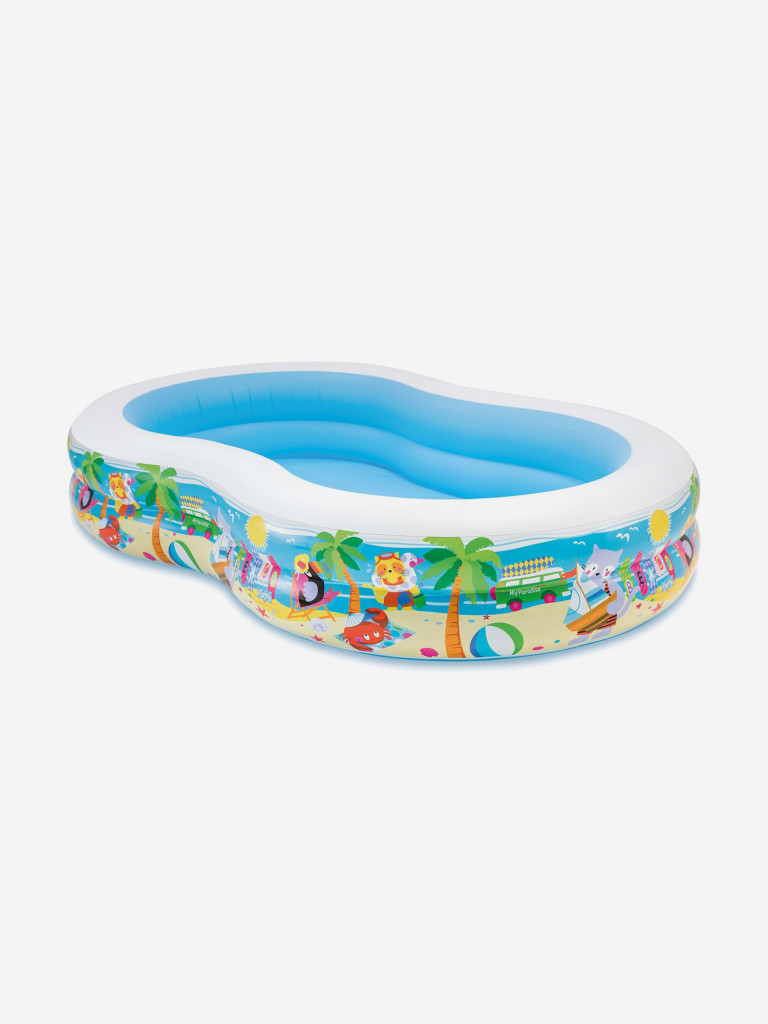 Надувной бассейн Intex 56490NP "Swim Center Seashore Pool" 262x160x46 см