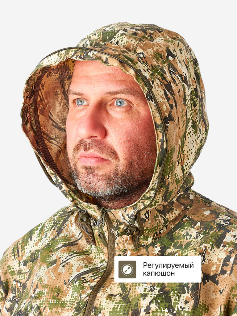 Костюм летний мужской для охоты и рыбалки Рысь с сеткой ORION Active, степь