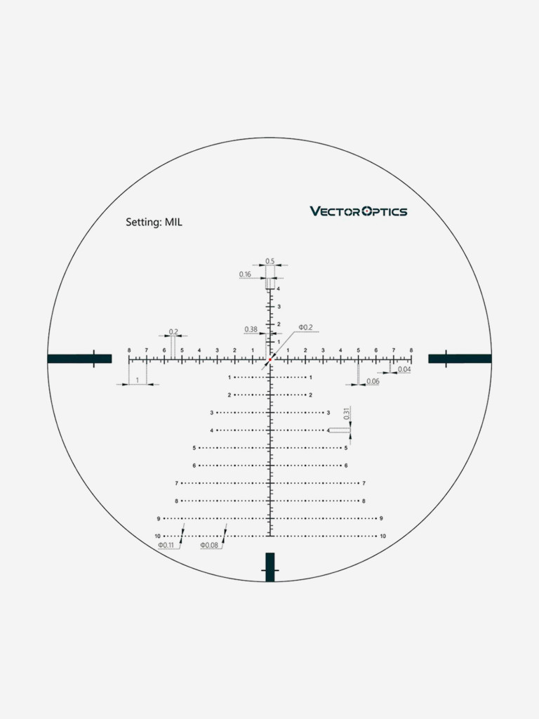 Прицел оптический Vector Optics Continental 34mm 3-18x, с подсветкой