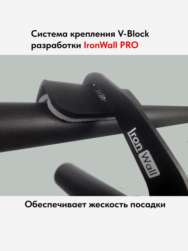 Быстросъемные рукоятки для подтягивания нейтральным хватом IronWall PRO модель PH 1-00-1 черные