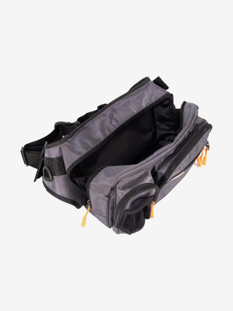Сумка рыболовная Следопыт Fishing Hip Bag, 28х21х17 см, цвет серый.