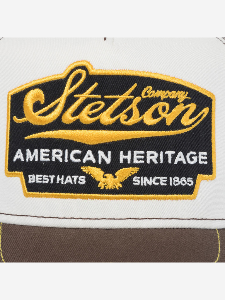 Бейсболка с сеточкой STETSON 7751103K TRUCKER CAP AMERICAN HERITAGE (коричневый)