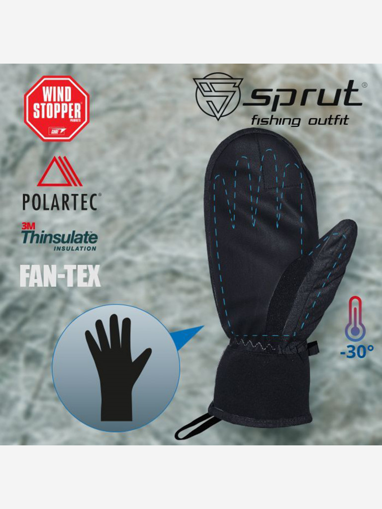 Варежки Sprut Thermal WS Mittens