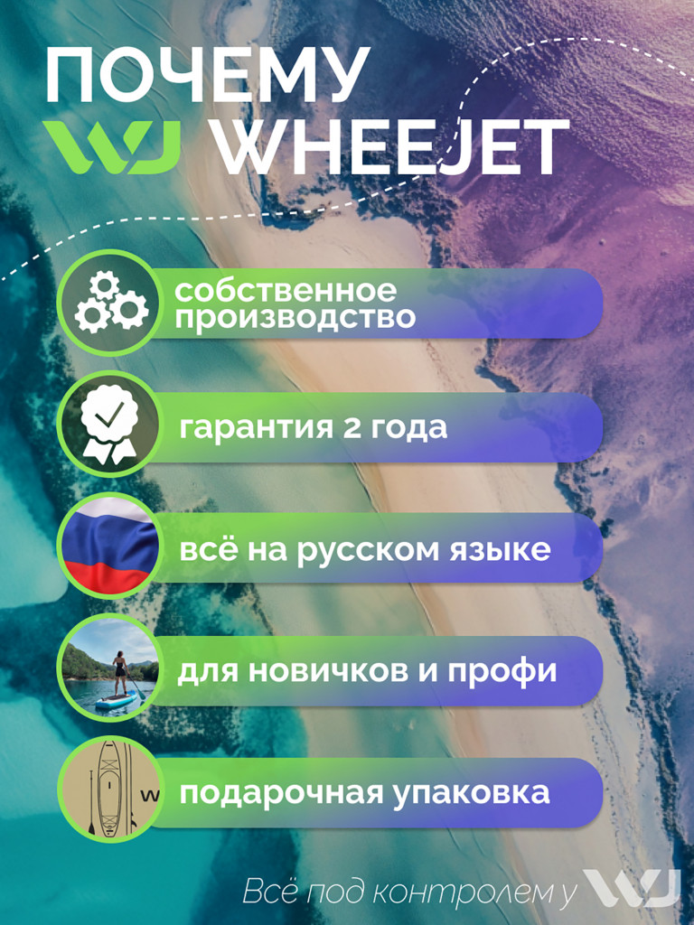 SUP-доска WheeJet EasyJet Violet Reef 320x81x15