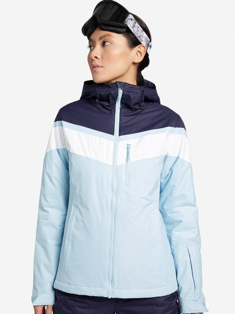 фото Куртка утепленная женская columbia snow shredder jacket, голубой