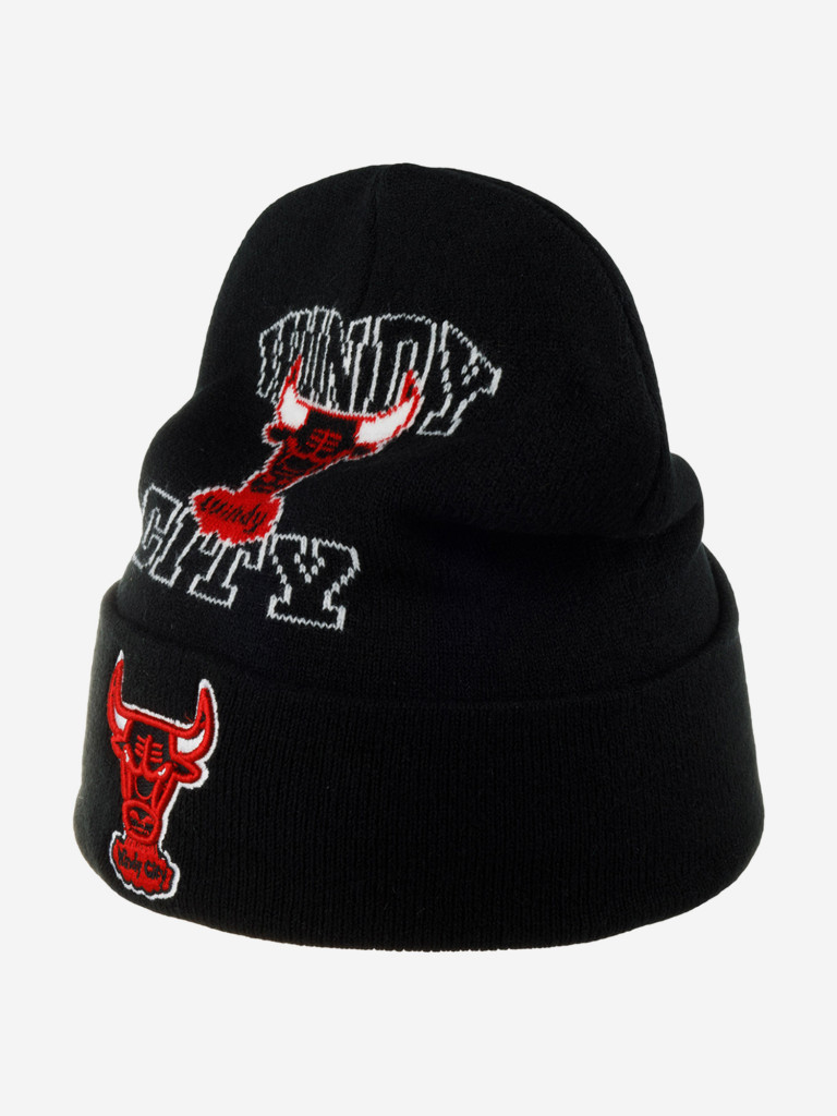 Шапка с отворотом MITCHELL NESS KTCFSH22022-CBUBLCK Chicago Bulls NBA
