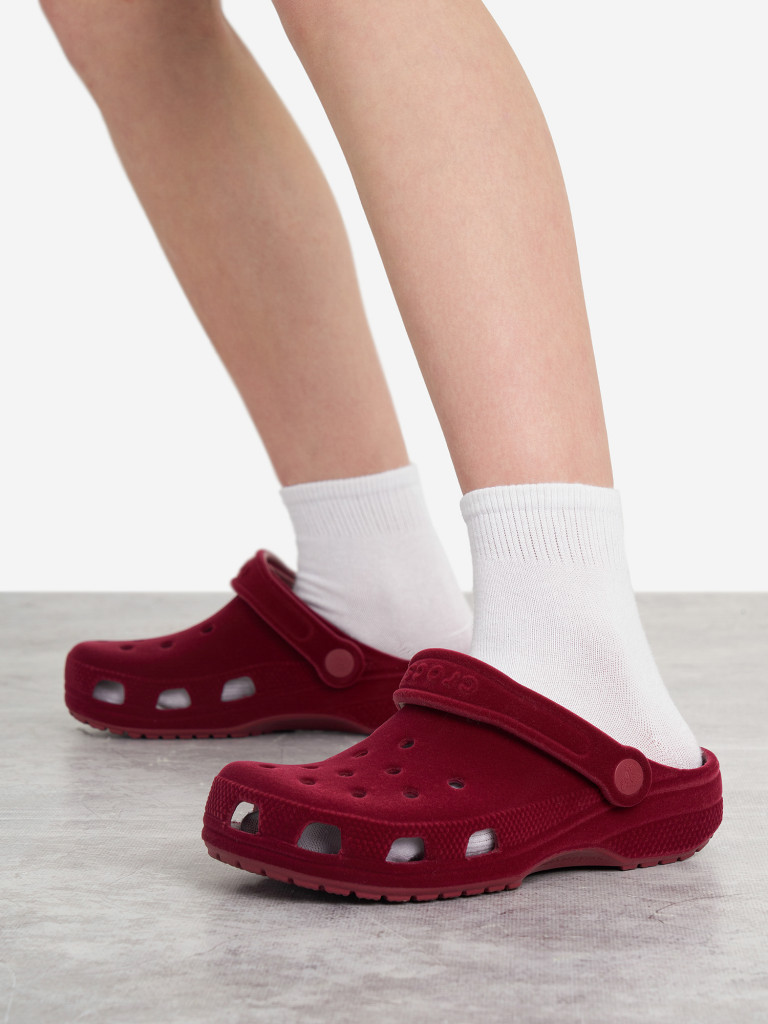 Сабо для девочек Crocs Classic Velvet Clog