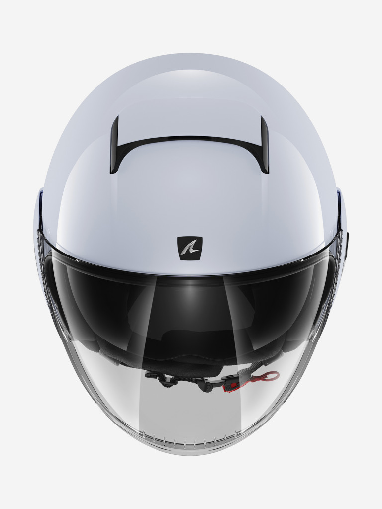 Мотошлем открытый SHARK NANO BLANK White/Silver Glossy