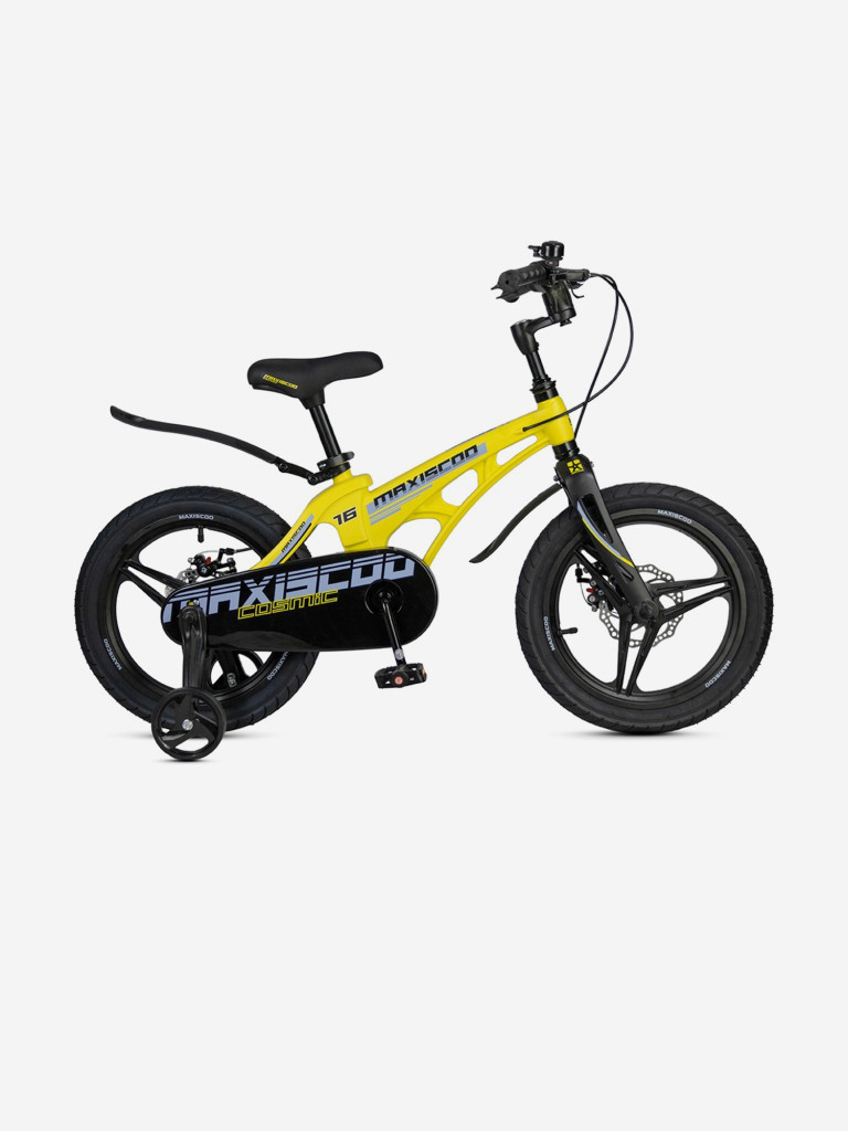 Велосипед детский Maxiscoo COSMIC Deluxe 16'', желтый матовый, 2025