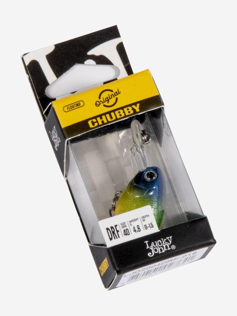 Воблер LUCKY JOHN Original CHUBBY DR F, длина 04 см, крэнк для щуки, голавля, жереха, язя, окуня
