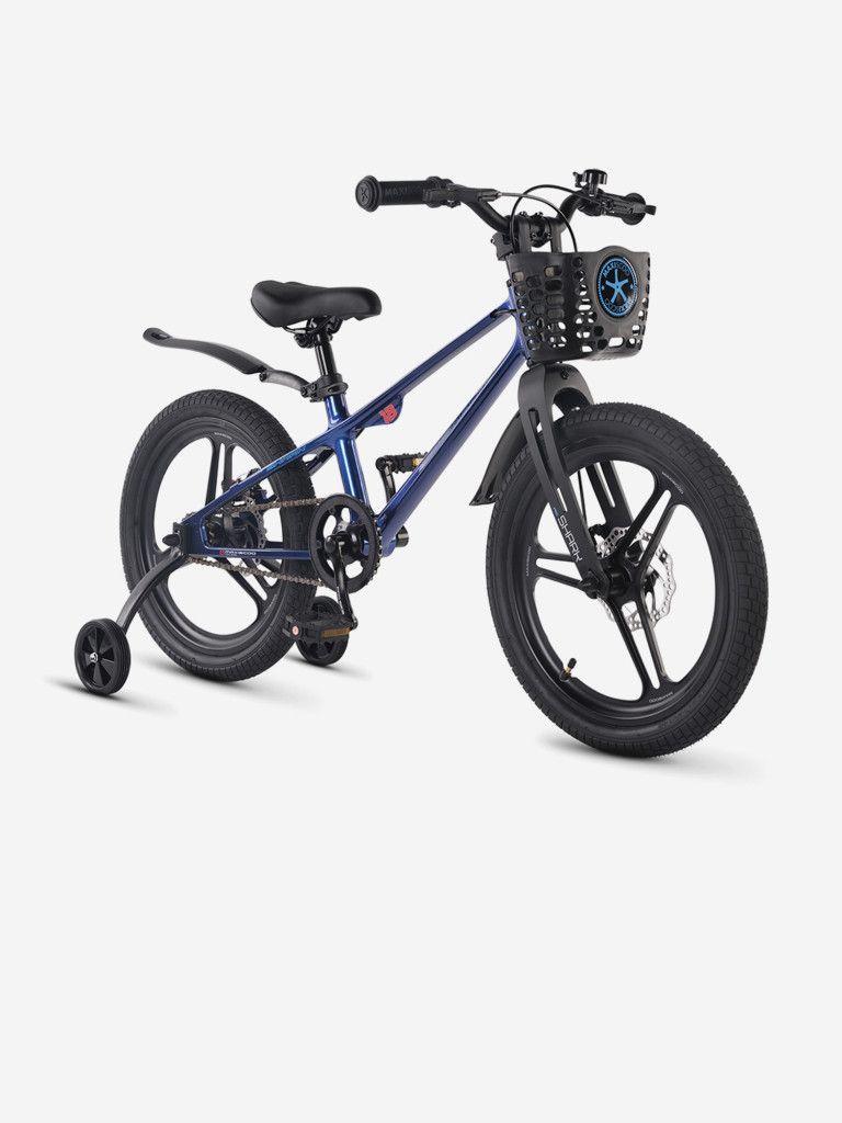 Велосипед Детский Maxiscoo Shark pro 18'' Синий (2026)