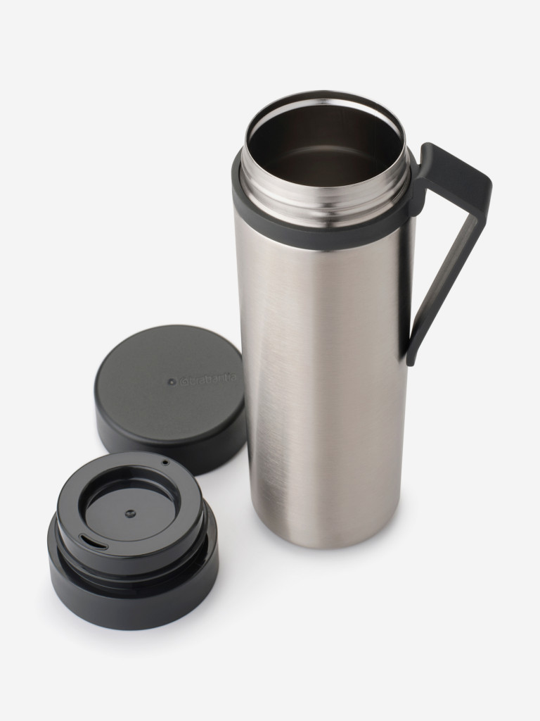 Термобутылка Brabantia "Make&Take" 500мл темно-серый 228643