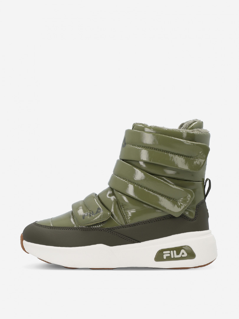 фото Сапоги утепленные женские fila cephea velcro, зеленый