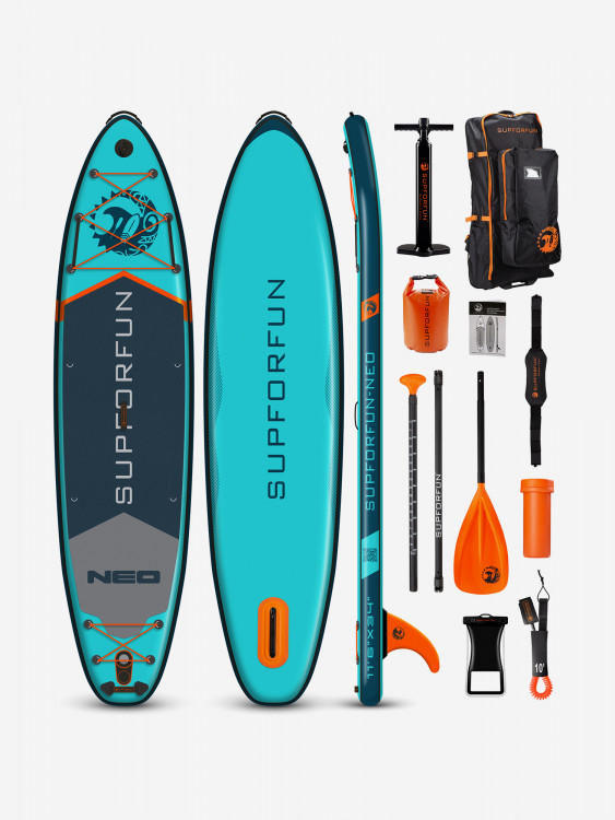 Cап борд надувной SUPFORFUN NEO 11.6 351х86х15 в максимальной комплектации.