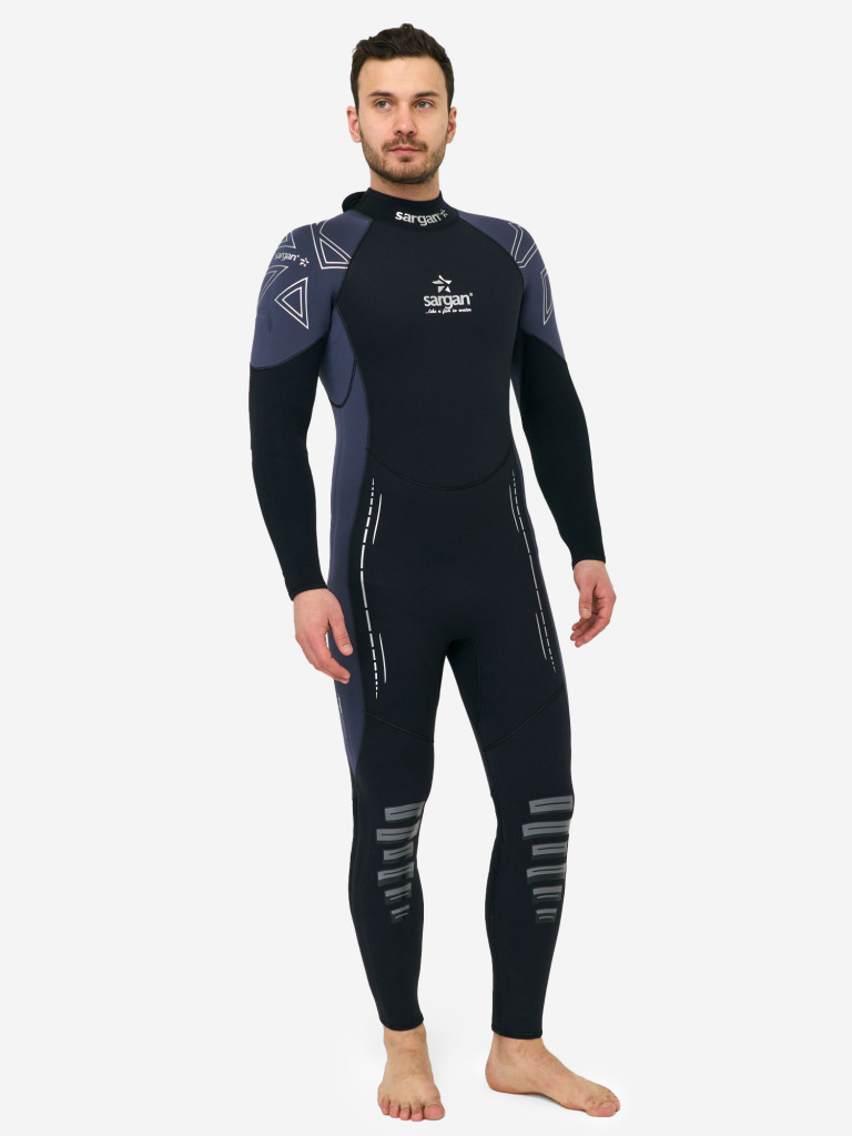 Гидрокостюм для плавания и водного спорта SARGAN NERO LONG MEN 5мм