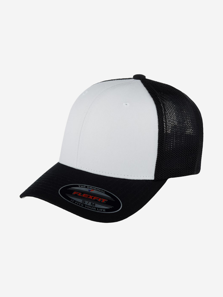 Бейсболка с сеточкой FLEXFIT 6511CF (черный)