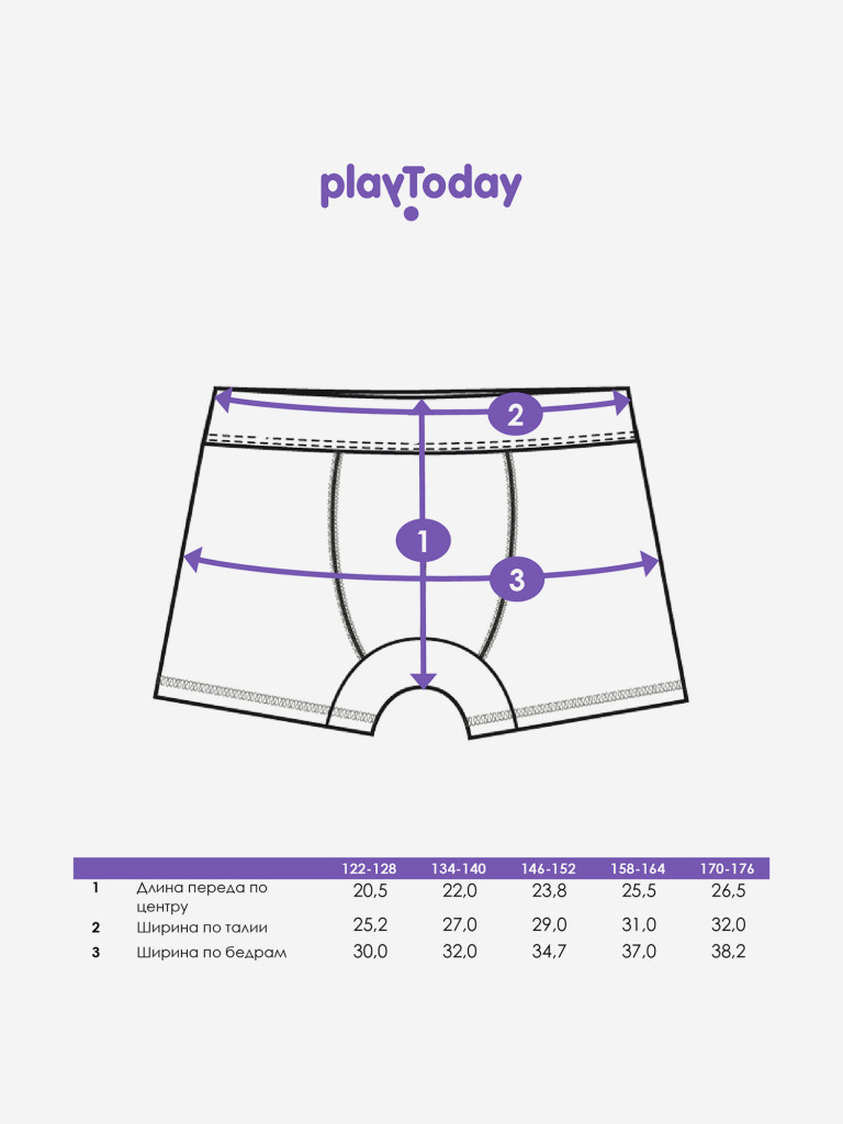 Трусы для мальчиков, 2 шт в комплекте PlayToday