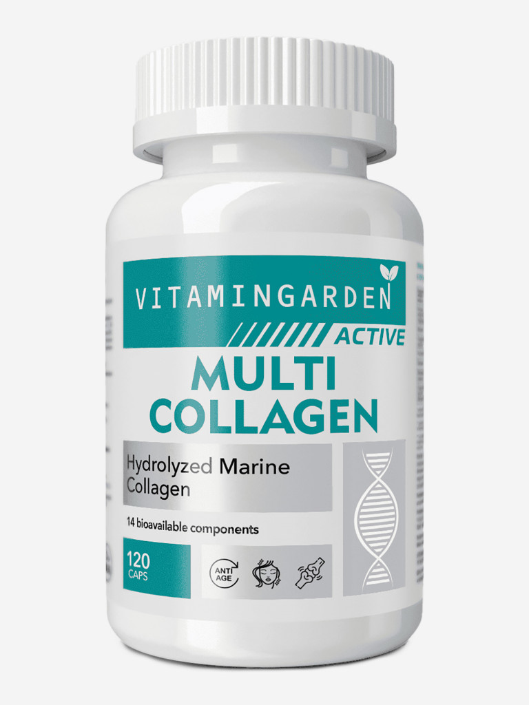 Мульти коллаген 120 капсул VITAMIN GARDEN ACTIVE